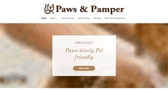 Desktop Screenshot of pawsandpamper.com